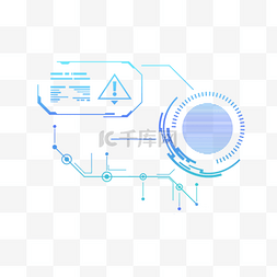 科技感电路板标题