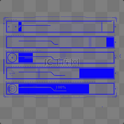 科技感进度条图片_AI人工智能Loading