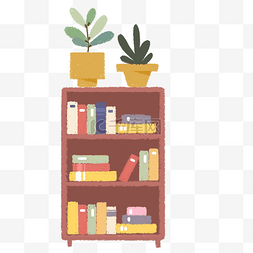 一个摆满书本的书架