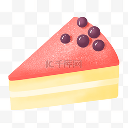 戚风蛋糕图片_蓝莓水果蛋糕