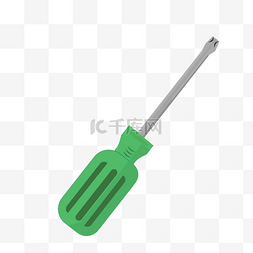 绿色的螺丝刀