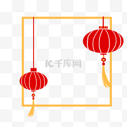 中国风框架图片_中国风灯笼复古边框