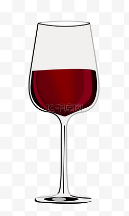 葡萄酒杯子图片_高脚杯中的红酒