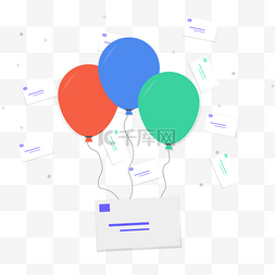 app登录素材图片_节庆庆祝气球礼物
