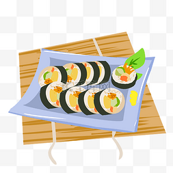 特色寿司日式料理手绘