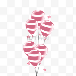 手绘气球束图片_手绘节日装饰气球