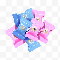 粉色蓝色糖果