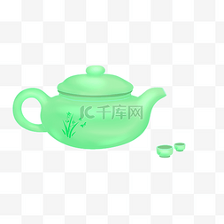 中国风茶壶手绘图片_茶壶茶杯造型设计