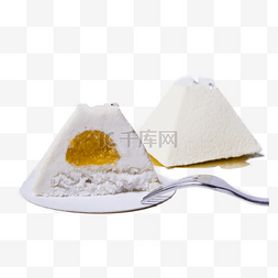 白色创意闪光元素图片_白色立体蛋糕食物元素