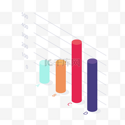 ppt圆柱图片_圆柱PPT商务数据报表素材