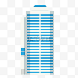蓝色城市矢量图片_矢量蓝色城市高楼建筑设计图