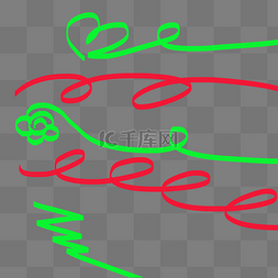 红绿线条图片_线条装饰图案创意红绿线
