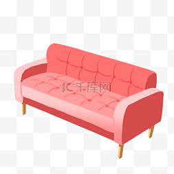 皮脂家具图片_欧式粉红色大沙发