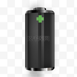 锂电池图标图片_黑色矢量电池图