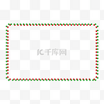 圣诞节斑点贺卡卡通边框