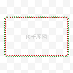 圣诞标题框边框图片_圣诞节斑点贺卡卡通边框