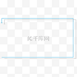 蓝色科技线框矢量图