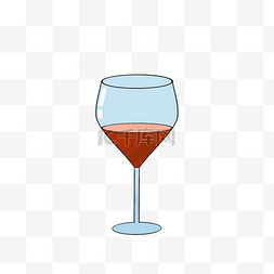高脚杯玻璃图片_装着红酒的高脚杯
