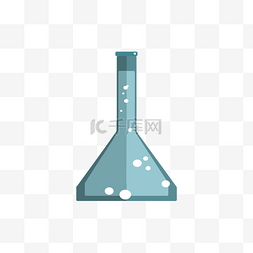 手绘化学元素图片_手绘卡通锥形瓶素材