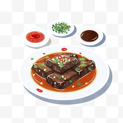 插图食品图片_手绘卡通美味臭豆腐
