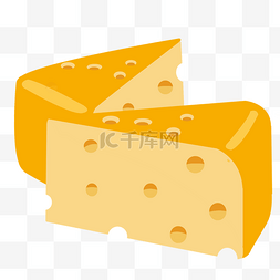 手绘奶酪素材图片_手绘美食奶酪插画