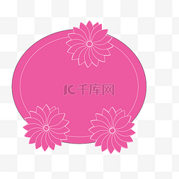 樱花节海报图片_圆形矢量标签