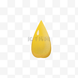 金黄色水滴图片_矢量图金黄色水滴形状