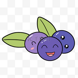 蓝莓水果表情