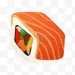 飞鱼鱼子图片_手绘美食日本料理寿司