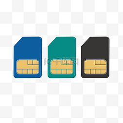 sim手机卡图片_手绘卡通手机SIM卡