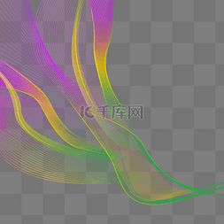 渐变底纹图图片_绚丽多彩梦幻曲线矢量图