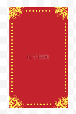 喜庆边框纹理图片_中国风红色喜庆边框纹理