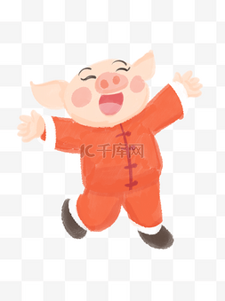 喜庆创意设计图片_2019年卡通可爱小猪设计