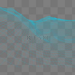 eps线条矢量图片_蓝色科技感抽象地面线条矢量元素