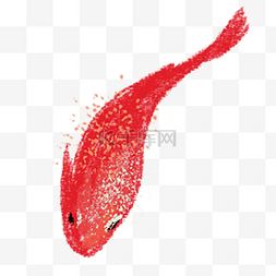 红色吉祥鲤鱼