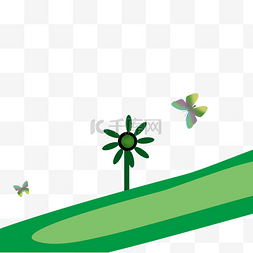 绿色清新环境保护图片_绿色草地绿色环境