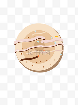 甜甜圈手绘图片_马卡龙4psd马卡龙商用元素美食甜