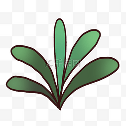 简单绿植图片_简单的小绿植免抠图