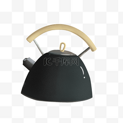 写实风格的烧水水壶茶壶