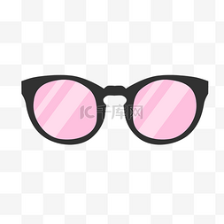 可爱粉色眼镜镜框