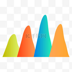 柱状分析图表图片_商务矢量数据分析曲线图