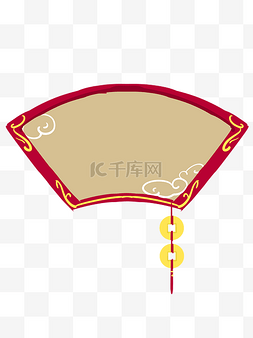 古典相框图片_中式风格红色边框手绘