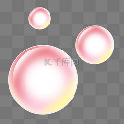 玩具图片_红色的漂浮泡泡插画