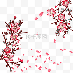 花纸设计图片_时尚花朵桃花樱花矢量素材