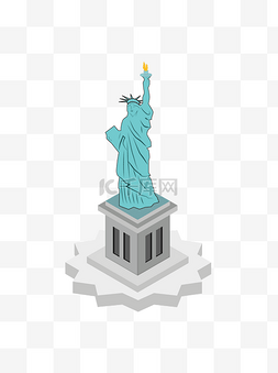 2.5D美国自由女神雕像