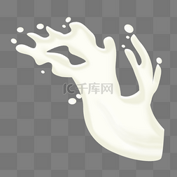 好喝的牛奶饮料插画