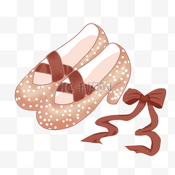 洛丽塔卡通图片_巧克力色芭蕾舞鞋