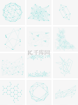 ppt模块图案图片_几何科技球形简约