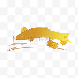 黄色鱼旗横幅