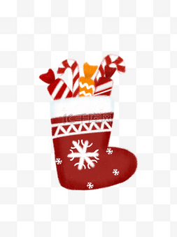 圣诞节红色袜子糖果圣诞节素材